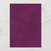 Gold Frills Elegant Cassis Paars Weddenschap - Geg Informatiekaartje (Achterkant)