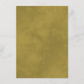 Gold Frills Elegant Coral Peach Weddenschap Detail Informatiekaartje (Achterkant)