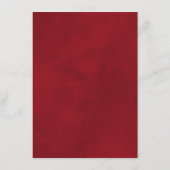 Gold Frills legant gemarmerde rode bruiloft - Gege Informatiekaartje (Achterkant)