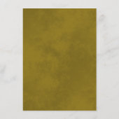 Gold Frills legant Neo Mint Green Wedding Details Informatiekaartje (Achterkant)