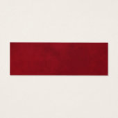 Gold Frills op Lush Red Wedding RSVP Online Card Mini Visitekaartjes (Achterkant)