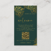  Gold Frills Welkom Cadeauzak Plaats Kaarten (Voorkant)