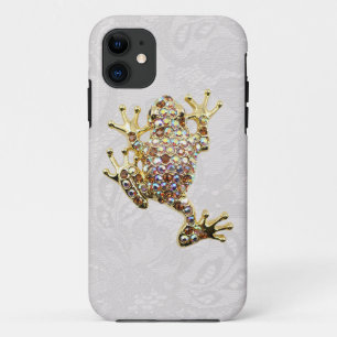 Gold Frog Jewel Foto Paisley Lace iPhone 5 Hoesje