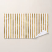 Gold Frozen Stripes Bath-handdoekset Bad Handdoek (Handdoek)