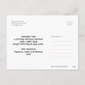 Gold Fun Merry Bright Photo Modern Briefkaart (Achterkant)