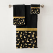 GOLD GALAXY BATHROOM SET BAD HANDDOEK (Insitu)