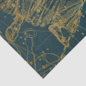 Gold Galaxy Star-kaartontwerp 11 Tissuepapier (Detail)