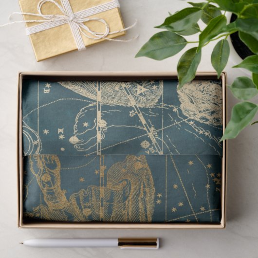 Gold Galaxy Star-kaartontwerp 11 Tissuepapier (Geschenk)