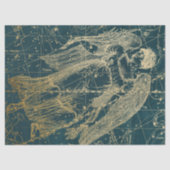 Gold Galaxy Star-kaartontwerp 11 Tissuepapier (Voorkant)