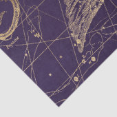 Gold Galaxy Star-kaartontwerp 12 Tissuepapier (Detail)