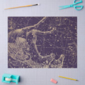 Gold Galaxy Star-kaartontwerp 3 Tissuepapier (Craft)