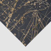 Gold Galaxy Star-kaartontwerp 6 Tissuepapier (Detail)