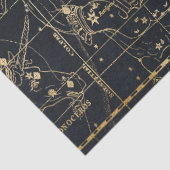 Gold Galaxy Star-kaartontwerp 8 Tissuepapier (Detail)