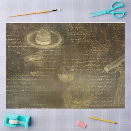 Gold Galileo Series Design 15 Tissuepapier (Craft)