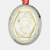 Gold Ganesh Ceramic Ornament (Links)