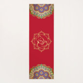 Gold Ganesha en Mandalas Yoga Mat (Achterkant)