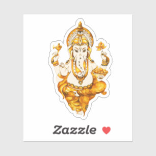Gold Ganesha Sticker