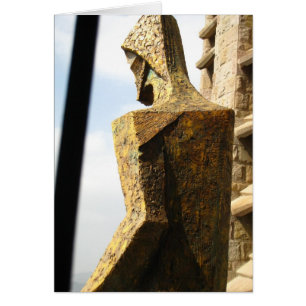 Gold Gaudi Jesus Statue