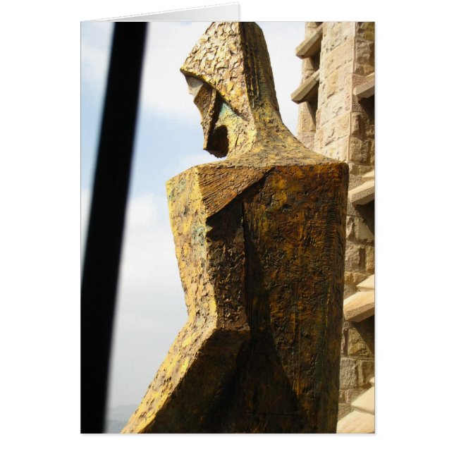 Gold Gaudi Jesus Statue (Voorkant)