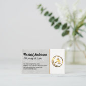 Gold Gavel Logo | Wet Afsprakenkaartje (Staand voorkant)