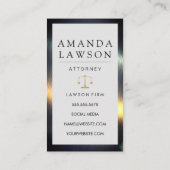 Gold Gavel Logo | Wet | Justitie Afsprakenkaartje (Achterkant)