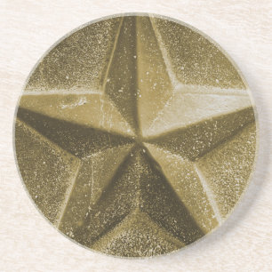 GOLD/GEEL STAR-onderzetter Zandsteen Onderzetter