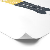 Gold "Geen eindigen met uw dagdroomprijsopgave" Po Poster (Hoek)