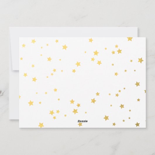 Gold Geloof handschrift| Vakantie-fotokaart Feestdagenkaart (Achterkant)