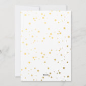 Gold Geloof handschrift | Vakantieknopkaart Feestdagenkaart (Achterkant)