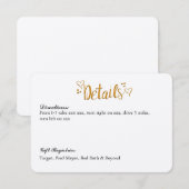 Gold, gelukkig altijd na het huwelijk, Kaart met d (Voorkant / Achterkant)