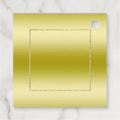 Gold Gem en Glitter 50th Golden Wedding Jubileum Bedankjes Labels (Achterkant)