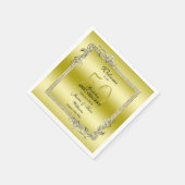Gold Gem en Glitter 50th Golden Wedding Jubileum Servet (Hoek)
