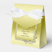 Gold Gem & Glitter 50th Golden Birthday Party Bedankdoosjes (Voorkant Zijde)