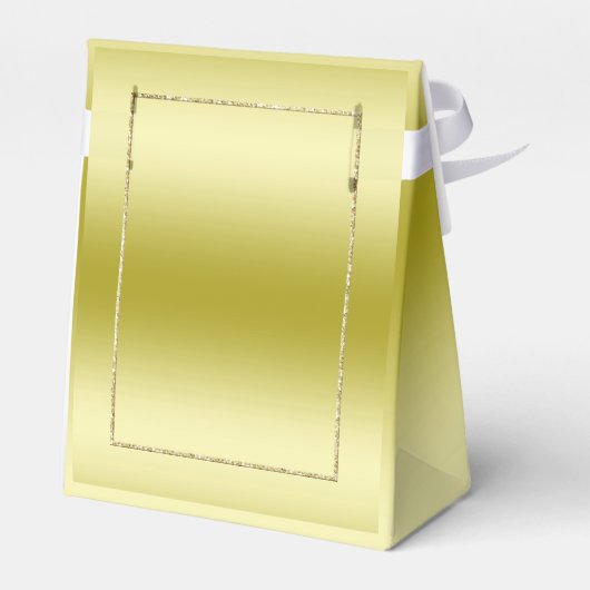 Gold Gem & Glitter 50th Golden Birthday Party Bedankdoosjes (Achterkant)