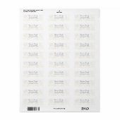 Gold Gem Glitter Retour Adres Label (Full Sheet)