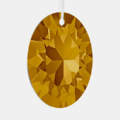 Gold Gem-Ornament Metalen Ornament (Voorkant Rechts)