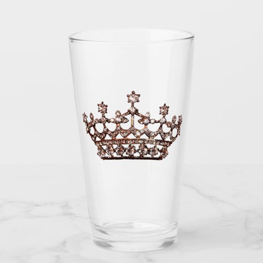 "Gold Gem Tiara" Glas (Voorkant)