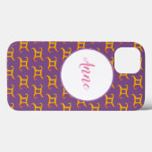 Gold Gemini Astrology Sign Aangepaste naam Case-Mate iPhone Case (Achterkant (horizontaal))