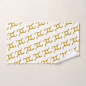 Gold Gemini Astrology Sign Bad Handdoek (Handdoek)