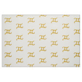 Gold Gemini Astrology Sign Stof (Fat Quarter)