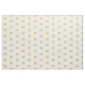 Gold Gemini Astrology Sign Stof (Yard (91,4 cm))