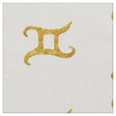 Gold Gemini Astrology Sign Stof (Close Up)