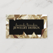 Gold Gemstone Diamond Jeweler Design Visitekaartje (Voorkant)