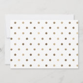 Gold Gender Neutraal Baby shower per Mail Kaart (Achterkant)