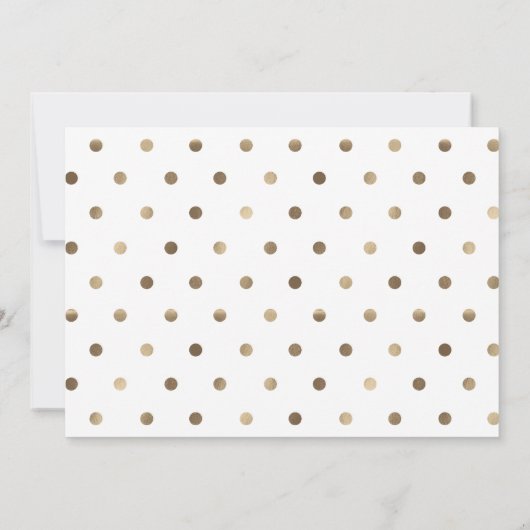 Gold Gender Neutraal Baby shower per Mail Kaart (Achterkant)