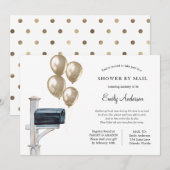 Gold Gender Neutraal Baby shower per Mail Kaart (Voorkant / Achterkant)