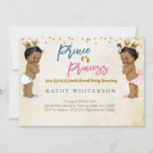 Gold gender reveal Uitnodiging (Voorkant)