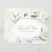 Gold Geometric Budget Weduwnaar Hartelijk dank (Voorkant / Achterkant)