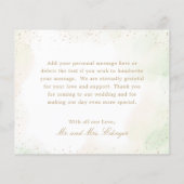 Gold Geometric Budget Weduwnaar Hartelijk dank (Achterkant)