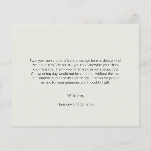 Gold Geometric Budget Weduwnaar Hartelijk dank (Achterkant)